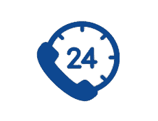 blue 24/7 icon