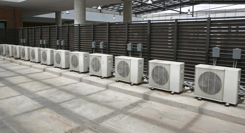 Row Of Air Conditioning Units